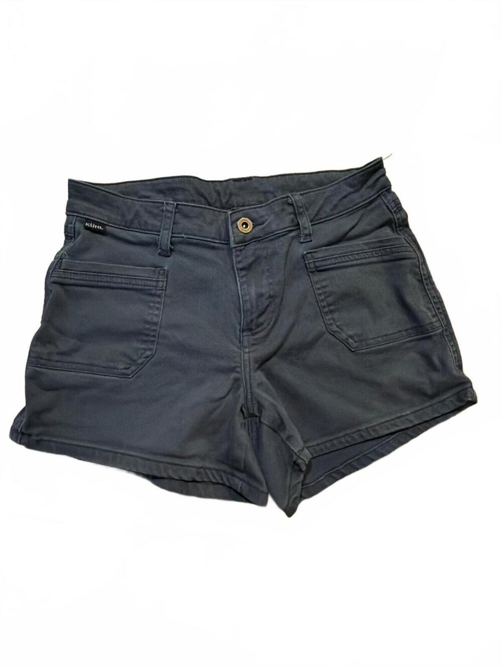 Kuhl Kontour Shorts Womens Size 6 Navy Blue Stretch Hiking 6376 Casual